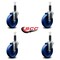Service Caster 5'' Solid Poly Wheel Swivel 1'' Expanding Stem Caster Set, 4PK SCC-EX20S514-SPUS-1-4 - alternate 3
